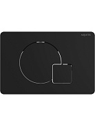 KDI-0000069(QD) Панель смыва Черный матовый (клавиши круг/квадрат), 162*244 мм