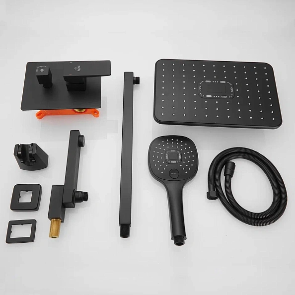 Душевая система встраиваемая Rose R2835H, черный