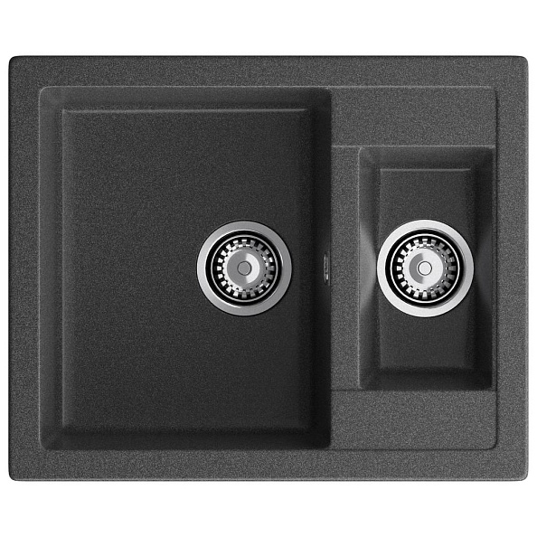Кухонная мойка GranFest QUADRO 610K, графит