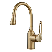 Смеситель для раковины Raffine F101G, золотой сатин