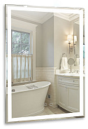 Зеркало SILVER MIRRORS 600*800 голос.управление, подогрев, сенс. Выключатель Рига-VOICE (LED-00002614)