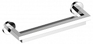 Полочка Keuco Edition 90 для душа 400 мм, со встроенным стеклоочистителем, хром/алюминий (19059010000)