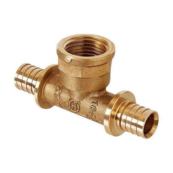 Тройник прямой переходной с внутр. резьбой Hoobs, 20 х 2,8-G1/2"-20 х 2,8 (HB-PEXTG-201220)