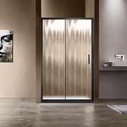 Душевая дверь Vincea Garda (VDS-1G120CHB) 1200х1900 мм, черный, стекло шиншилла