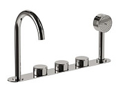 Смеситель для ванны и душа Carimali Still-Oh, шампань брашированная PVD (0-STL6501-CHMB)