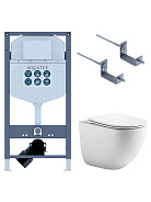 SET AQUATEK ГЕЛИОС INS23 (рама AQUATEK Standard INS-0000023+ крепление KKI-0000002 +унитаз AQ1993T-00 ГЕЛИОС + с тонким сиденьем soft-close