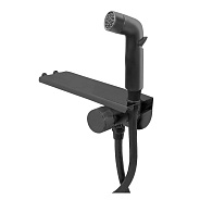 Смеситель "Bangkok Black" скрытого монтажа с гиг. душем,  SMHBGB