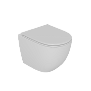 Унитаз DK подвесной безободковый (торнадо)  Matrix 490*370*360мм,белый (DT1396516)