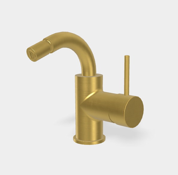 Смеситель для биде Fima Carlo Frattini Spillo Up, брашированное золото (F3042OS)