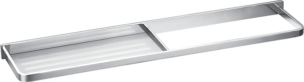 Полка с полотенцедержателем Cezares Maxima, хром (CZR-F-8916)