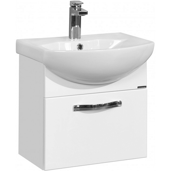 1A1403K0AA010 Набор Aquaton: 1A140301AA010 Тумба-умывальник подвесная Ария 50/ 1WH207781 Раковина Смайл-50