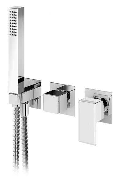 Встраиваемый смеситель для ванны и душа Cezares Porta, хром (PORTA-VDM2-01)