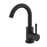 Смеситель Splenka S201.13.06 для кухни С-образный поворотный излив, черный