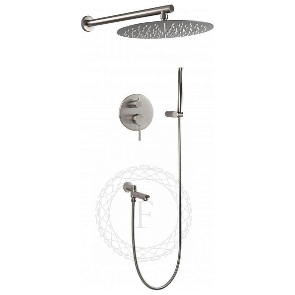 Душевая система встраиваемая FILARETE Roun FL1020NK, никель