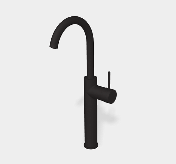 Смеситель для раковины Fima Carlo Frattini Spillo Up, черный матовый (F3041/HNS.1)