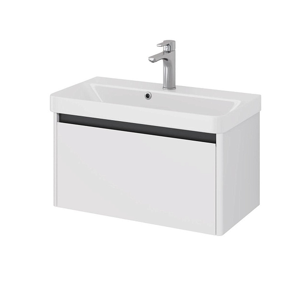 Тумба под раковину подвесная Dreja Luxury 70 см, белый