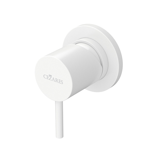 Встраиваемый смеситель Cezares Leaf, белый матовый (LEAF-DIM-L-BIO)