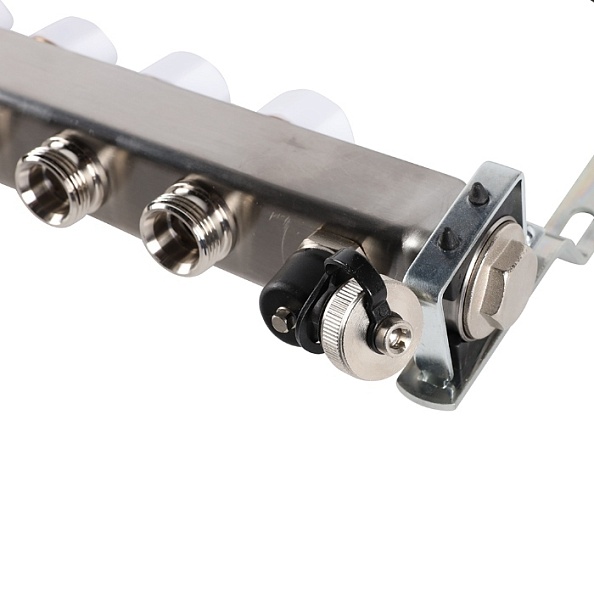 Коллектор Rommer 1"x3/4" на 8 контуров с запорными клапанами (нерж. сталь) (RMS-3201-000008)