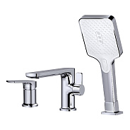 Смеситель Splenka S30.31 на борт ванны врезной монолитный, хром