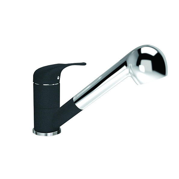 Смеситель для кухни с выдвижным изливом Florentina СИГМА 313.14L.1223.102, черный