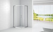 Душевой уголок Cezares Eco 90x90x190 мм, квадратный, хром (ECO-O-A-2-90-C-Cr)
