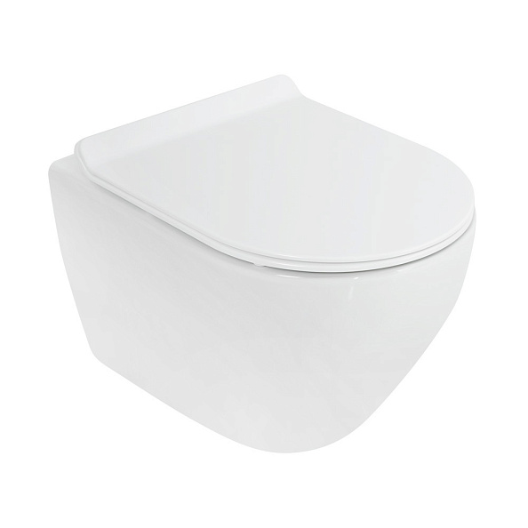 Чаша подвесного унитаза Cezares Stylus, белый (CZR-513-TH-R)