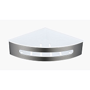 Полка для ванной и душа Raglo R340.01.09 угловая с крючками,графит