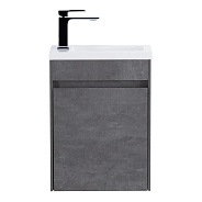 База под раковину подвесная BelBagno Pietra Mini 394х520х217 мм, Stucco Cemento (PIETRA MINI-400-1A-SO-SCM-R)