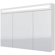 Зеркальный шкаф Dreja Uni 120 см, белый