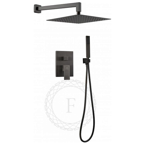 Душевая система встраиваемая FILARETE Fing FL1043BG, графит