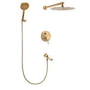 Душевая система встраиваемая Grocenberg GB5001GO, золото
