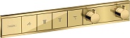 Термостат, скрытого монтажа, для 4 потребителей Hansgrohe 15382990, полированное золото