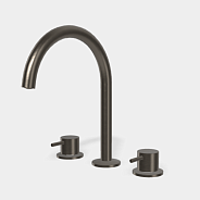 Смеситель для раковины Fima Carlo Frattini Spillo Up, хром черный брашированный (F3161CS)