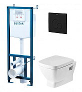 1.WH50.1.776 ПЭК НЕО (подвесной унитаз с сиденьем, инсталляция, панель черн.матт)