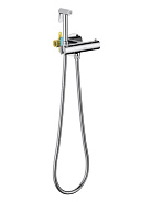 AQ1027CR ОБЕРОН комплект для гигиенического душа термостатический встроенный (смеситель + гигиеническая лейка + шланг)