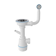 Сифон для кухонной мойки с переливом Nova NV1041