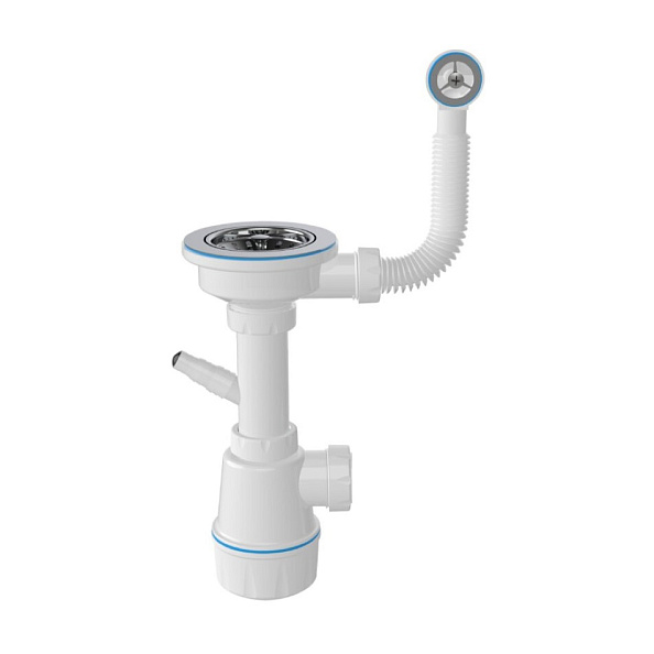 Сифон для кухонной мойки с переливом Nova NV1041