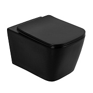 Чаша подвесного унитаза BelBagno Ardente-C, чёрный матовый (BB3202CHR-MB)