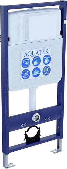 SET AQUATEK ЕВРОПА T-KKI1 (рама AQUATEK Standard INS-0000012(без клавиши)+крепеж KKI-0000001+унитаз ЕВРОПА AQ1900T-00 с тонким сиденьем soft-close
