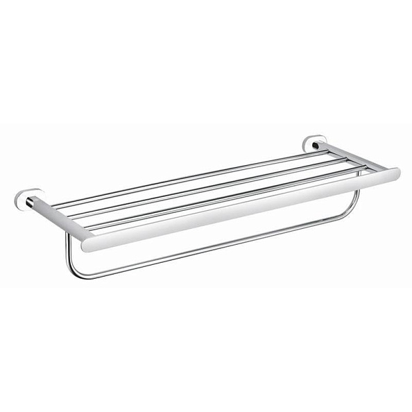 Полка для полотенец Rav Slezak YUKON YUA0704CB, хром/белый