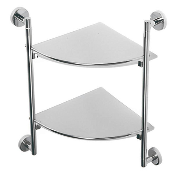 Полка стеклянная угловая D-Lin D262100, хром