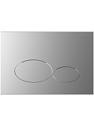 KDI-0000073(GLC) Панель смыва Хром матовый (клавиши овальные), 162*244 мм