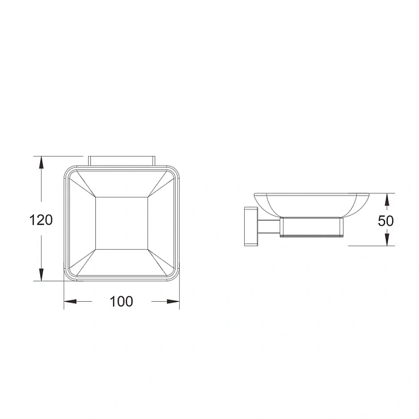Мыльница Shevanik SG5603T, оружейная сталь