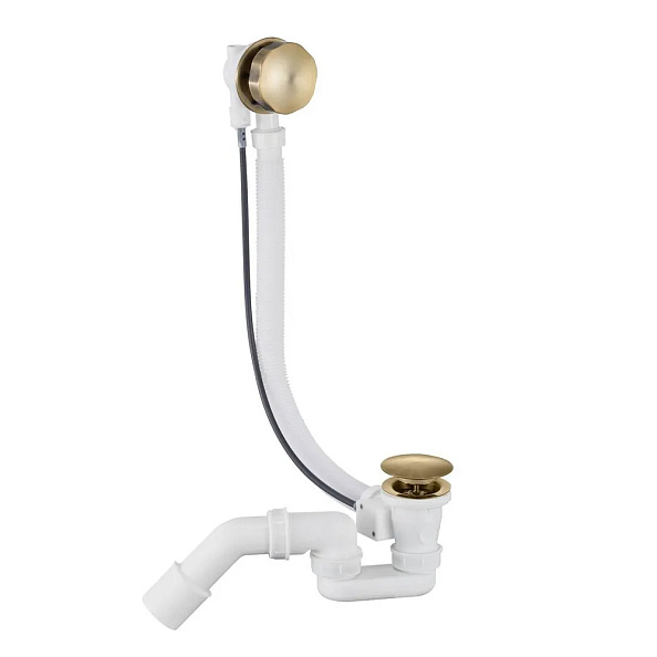 Слив-перелив (полуавтомат) Grocenberg GB240BR, бронза