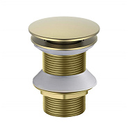 AQ6003BG сливной набор для раковины Push-open без перелива, шлиф. золото