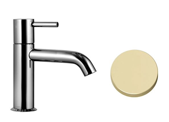 Смеситель для раковины Fantini Nostromo, Matt British Gold PVD (50 P6 E803WF)