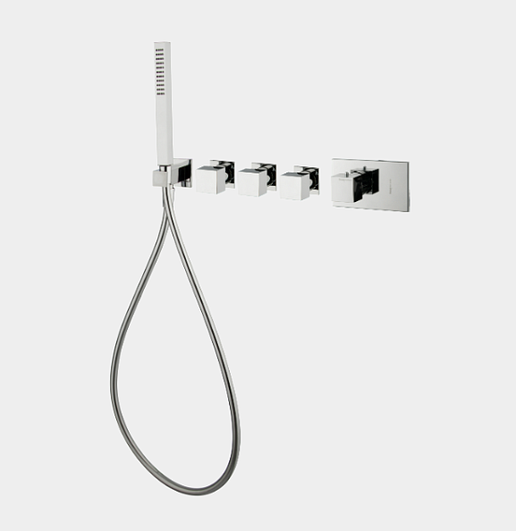 Смеситель для душа Fima Carlo Frattini Fimatherm, на 3 потребителя, хром (F3968X3CR)