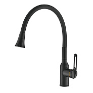 Смеситель для кухни с гибким изливом Raffine F303H-3, черный