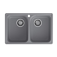 Кухонная мойка GranFest QUARZ 15, темно-серый