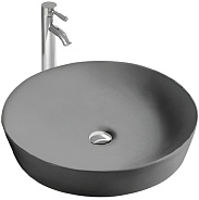 AQ5558-MG ЕВРОПА раковина 415*415*135 для установки на столешницу, матовый серый